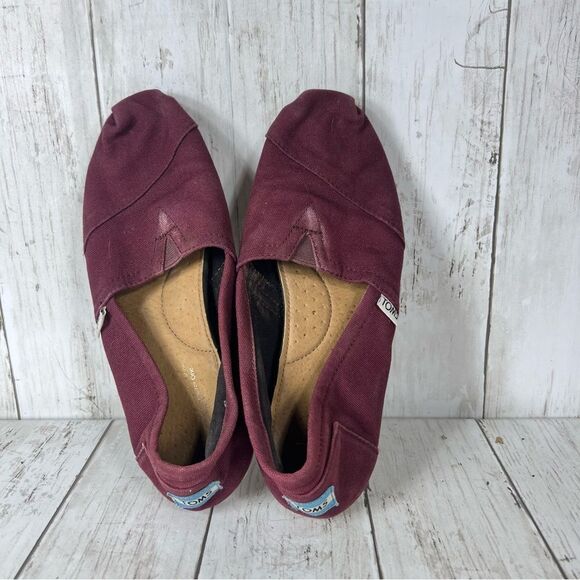 Toms maroon Womens 8‎ - Picture 7 of 9